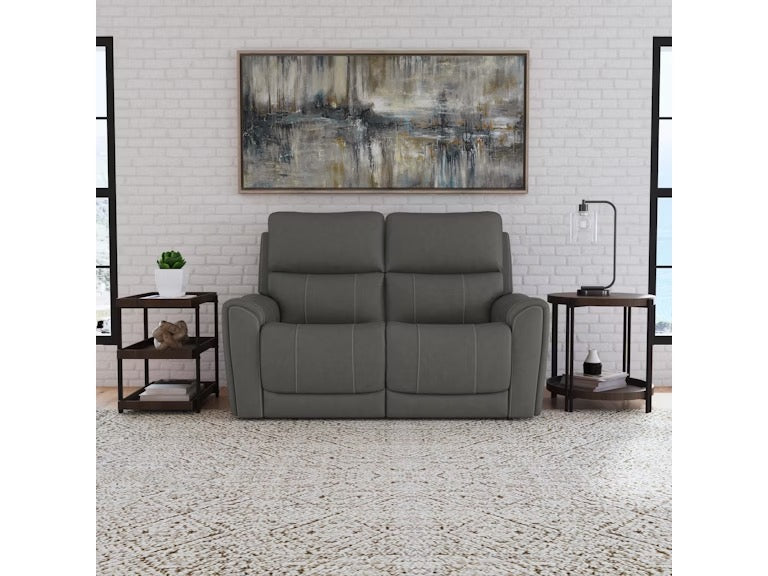 Carter Power Reclining Loveseat with Power Headrests and Lumbar
