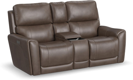 Carter Power Reclining Loveseat with Console and Power Headrests and Lumbar