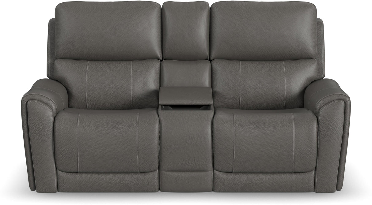 Carter Power Reclining Loveseat with Console and Power Headrests and Lumbar