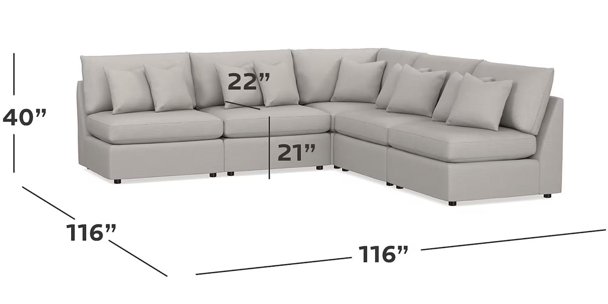 Beckham Track Arm Modular Sectional