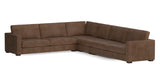 Weldon Track Arm Leather Sectional