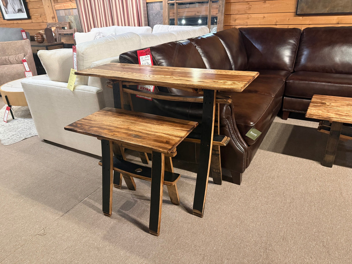 Whiskey Barrel Table Set