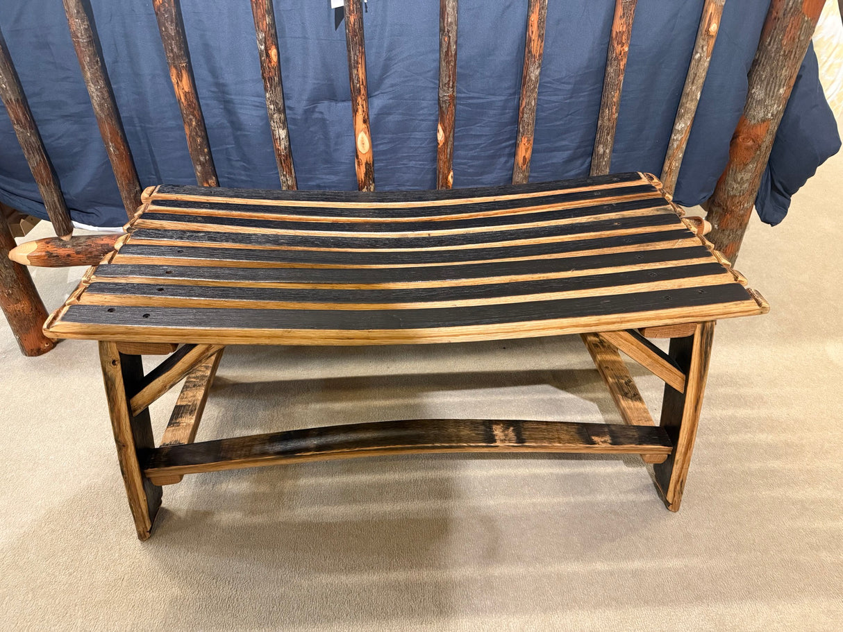 Whiskey Barrel Bench