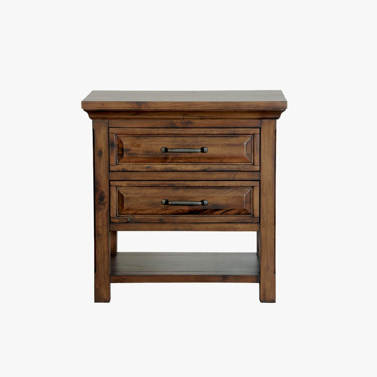 Hill Crest Bedroom 2 x Drawer Night Stand