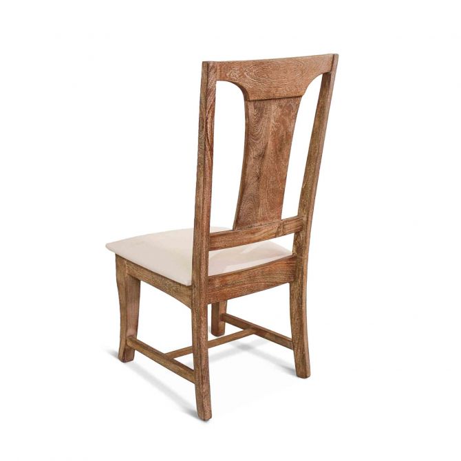 San Rafael 18" Upholstered Dining Chair Antique Oak