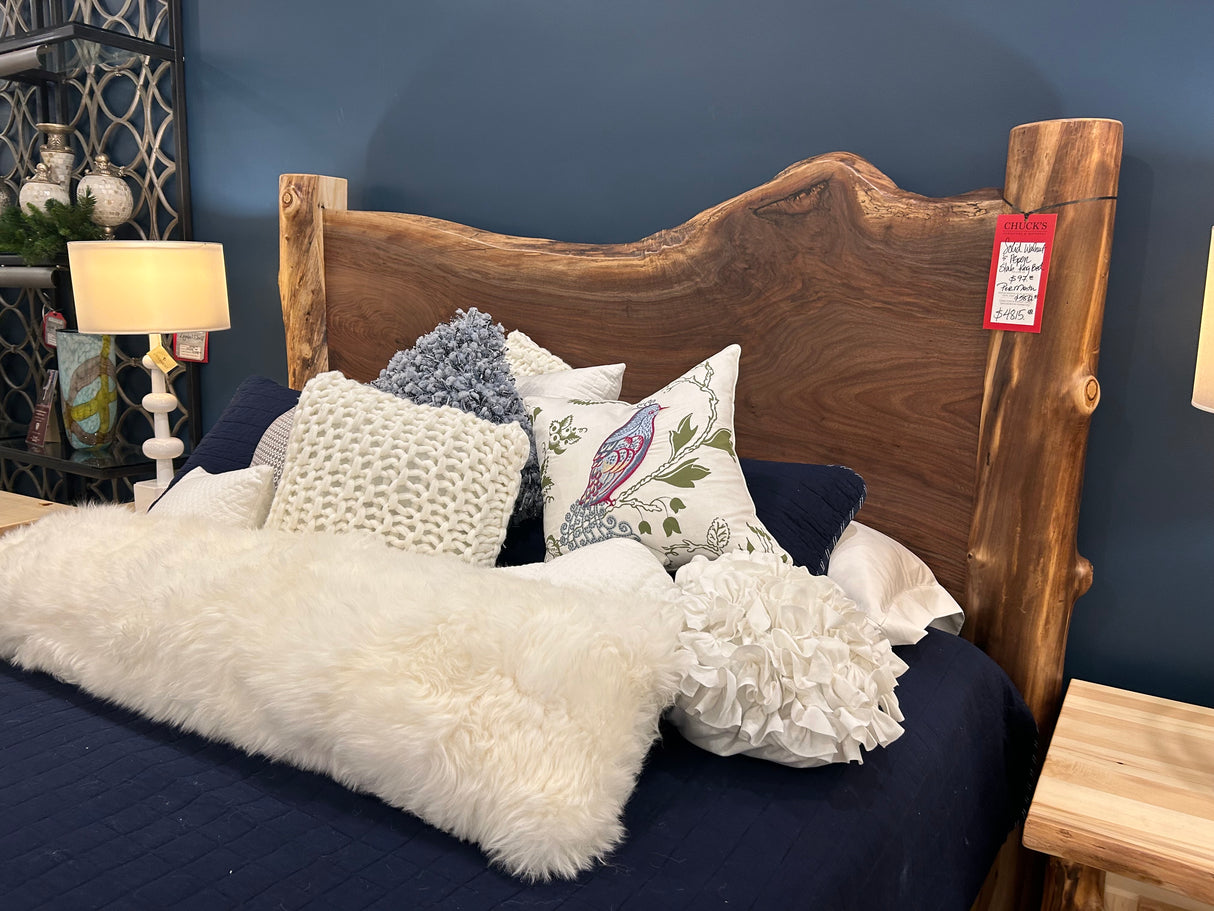 Walnut Live-edge Bed