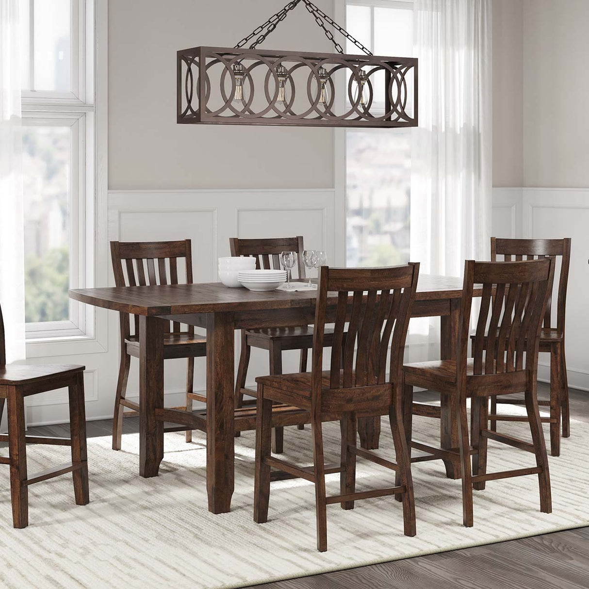 Whistler Retreat Dining Gathering Table with Extension