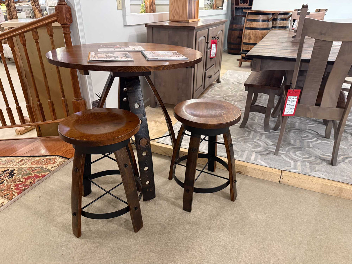 Small Whiskey Barrel Table