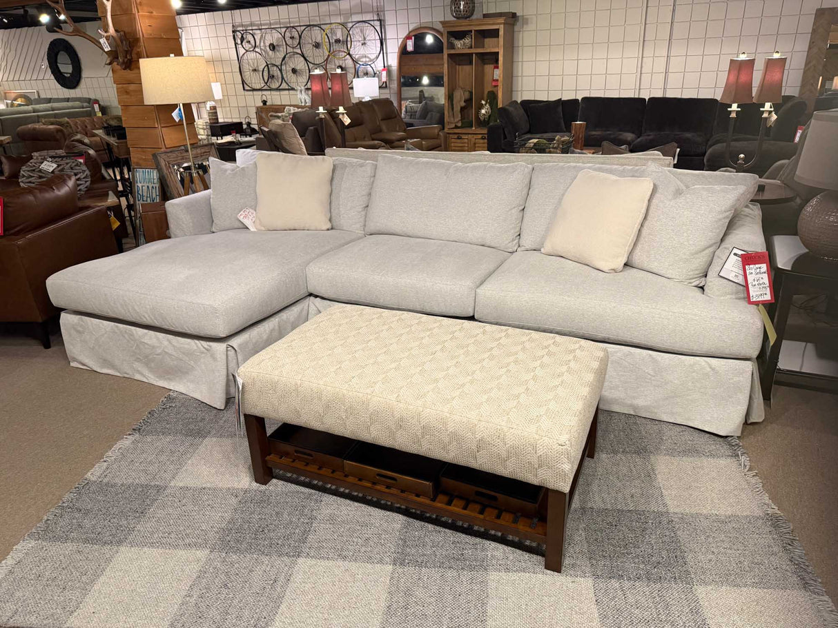 Floor Model Slipcover Sectional