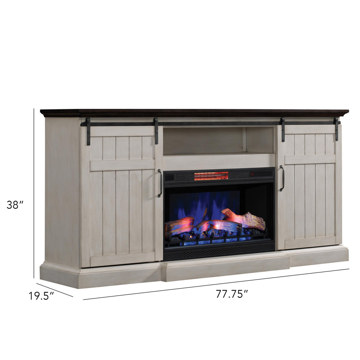 Cabaret TV Stand with Electric Fireplace