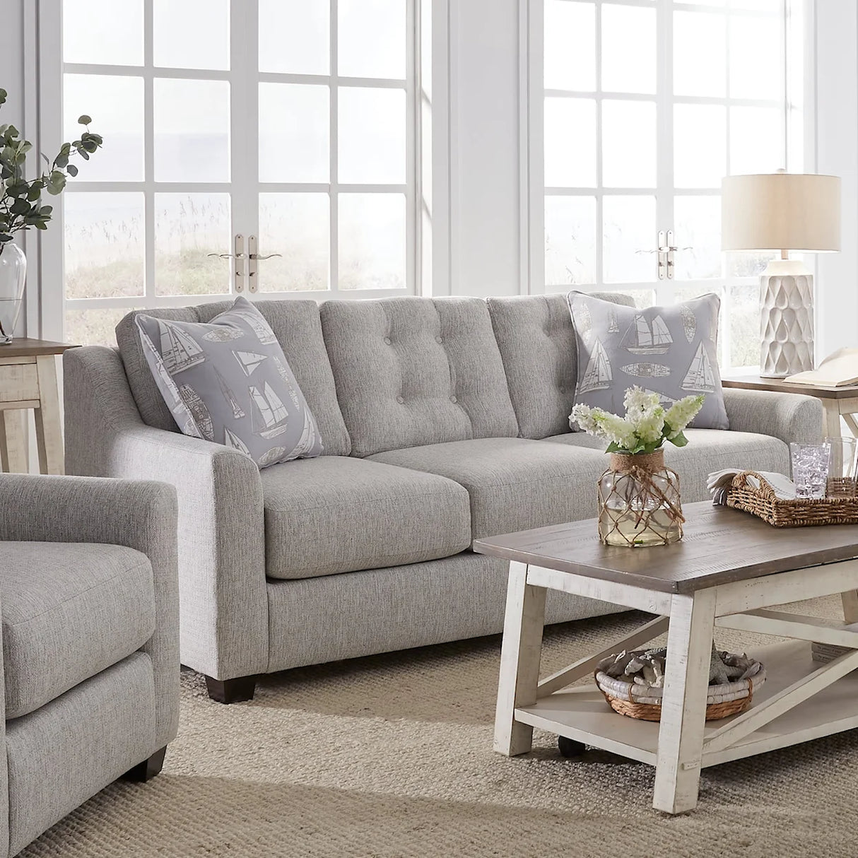 Casual Tufted Sofa