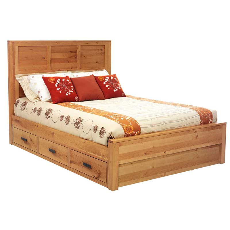 Lynnwood Platform Bed with Drawers To The Floor