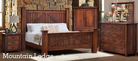 Mountain Lodge Panel Bed