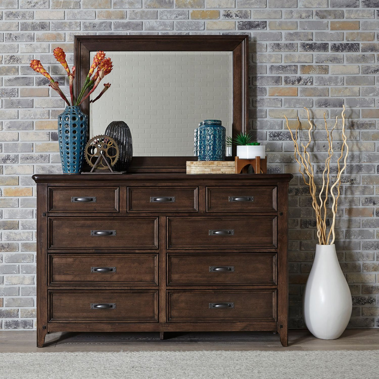 Saddlebrook Dresser & Mirror