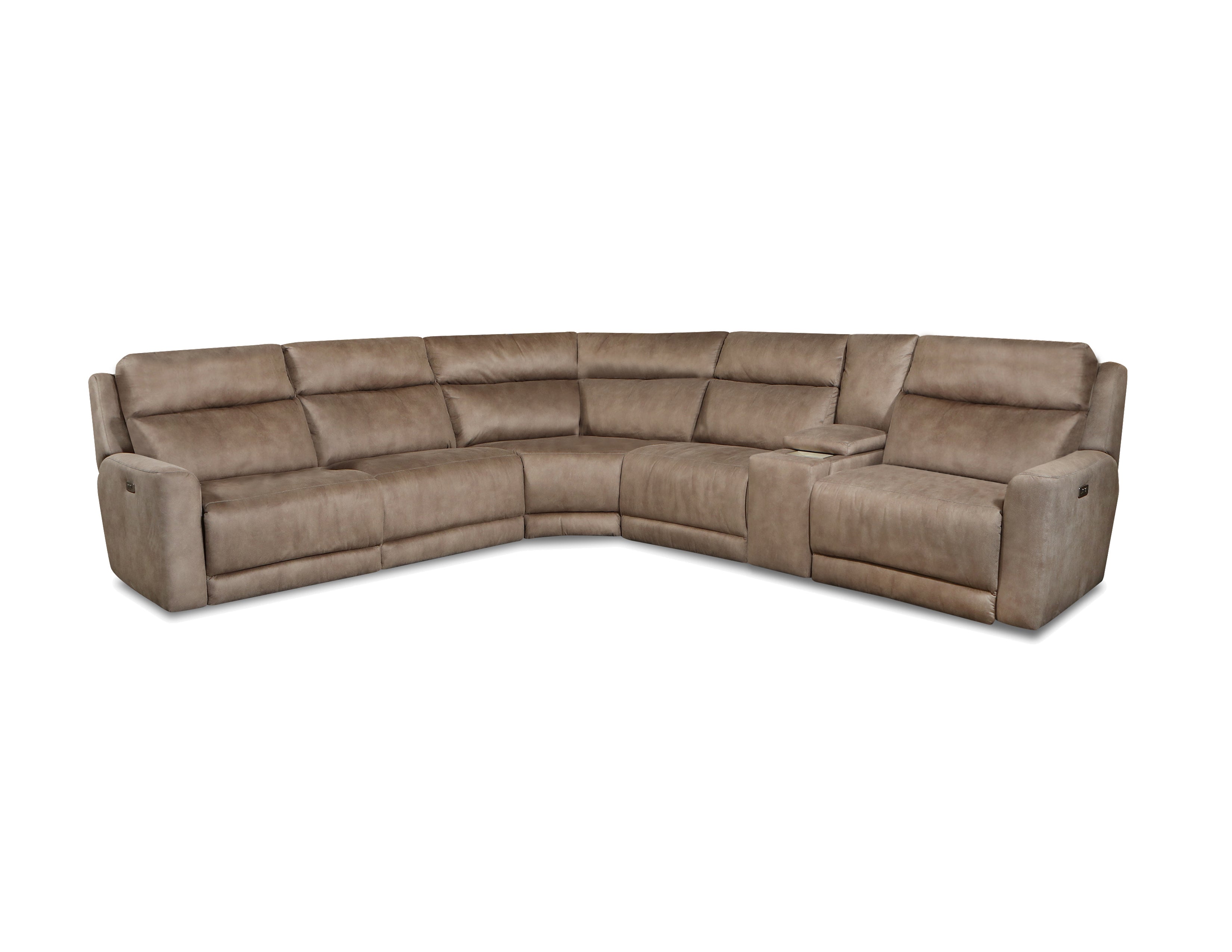 Social Club 6 Piece Power Reclining Sectional - Thumbnail 4