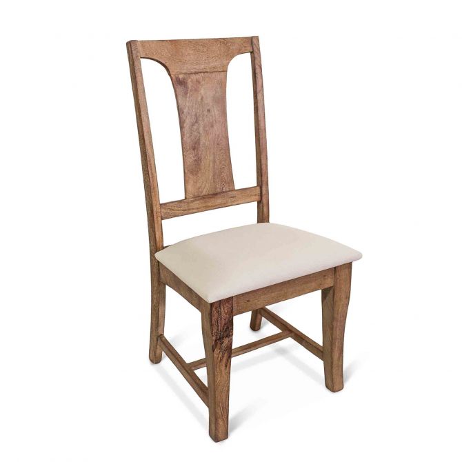 San Rafael 18" Upholstered Dining Chair Antique Oak