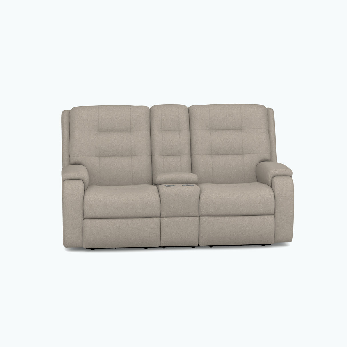 Arlo Fabric Reclining Loveseat with Console